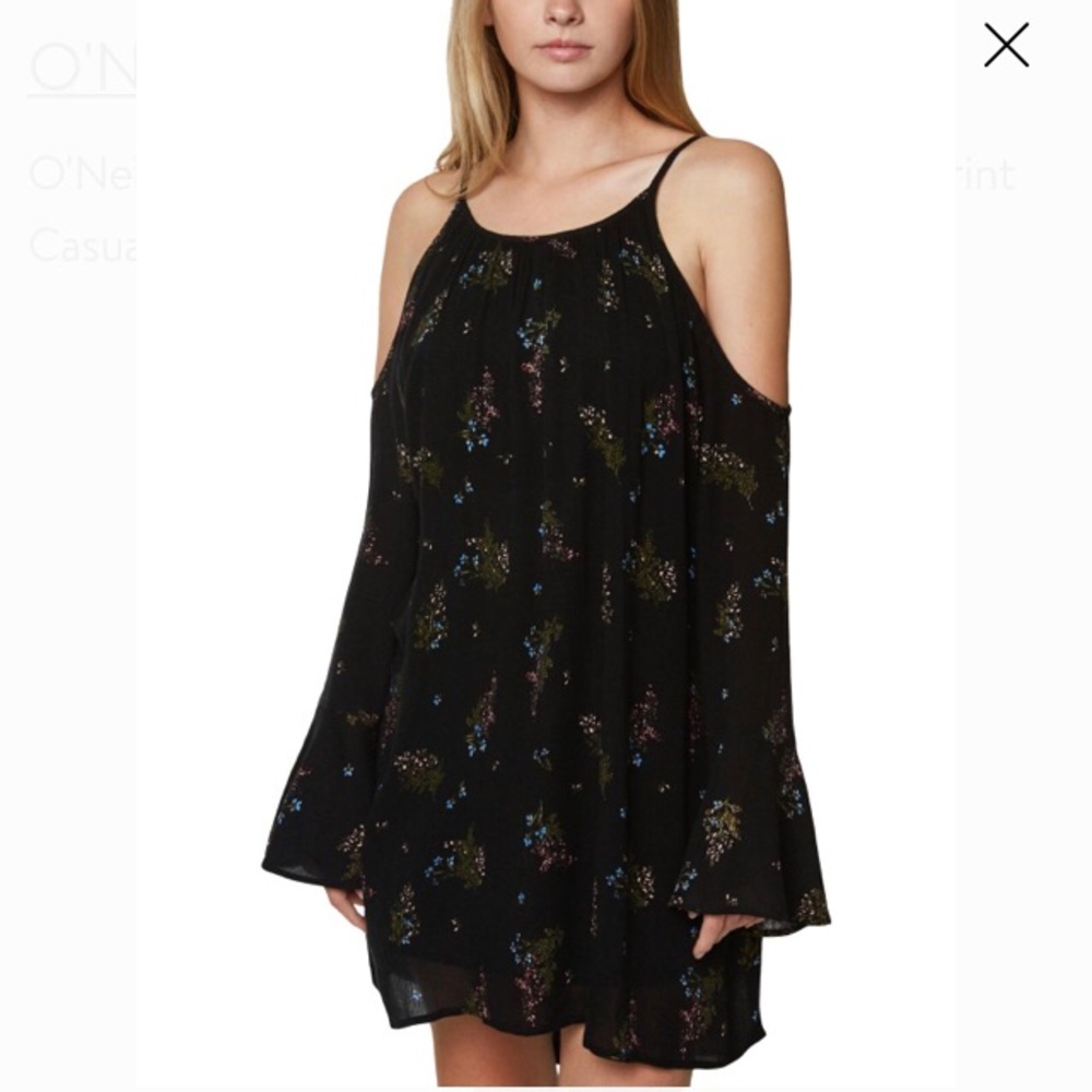 O Neill off the shoulder long sleeved dress